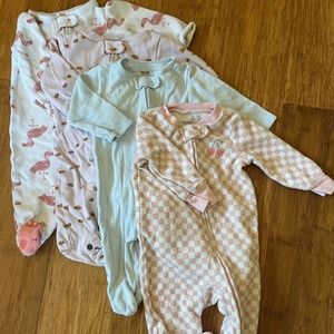 3 month footie pjs